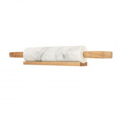 The Kitchen Pantry Marble Rolling Pin With Stand