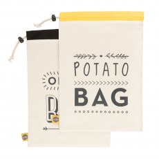 The Kitchen Pantry Pack of 2 Vegetable Sacks Potato/Onion