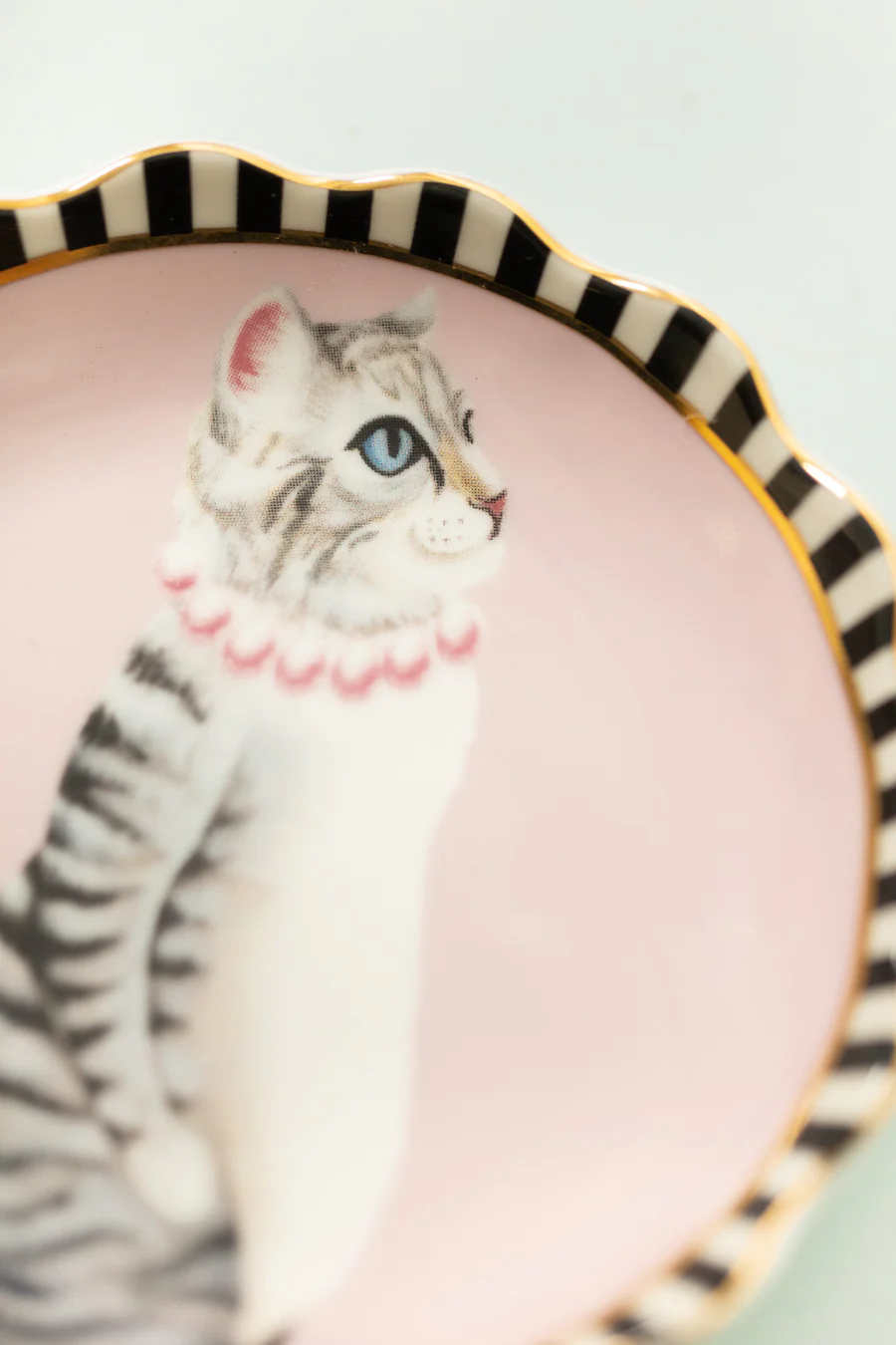 Yvonne Ellen Fluted Cat Trinket Dish