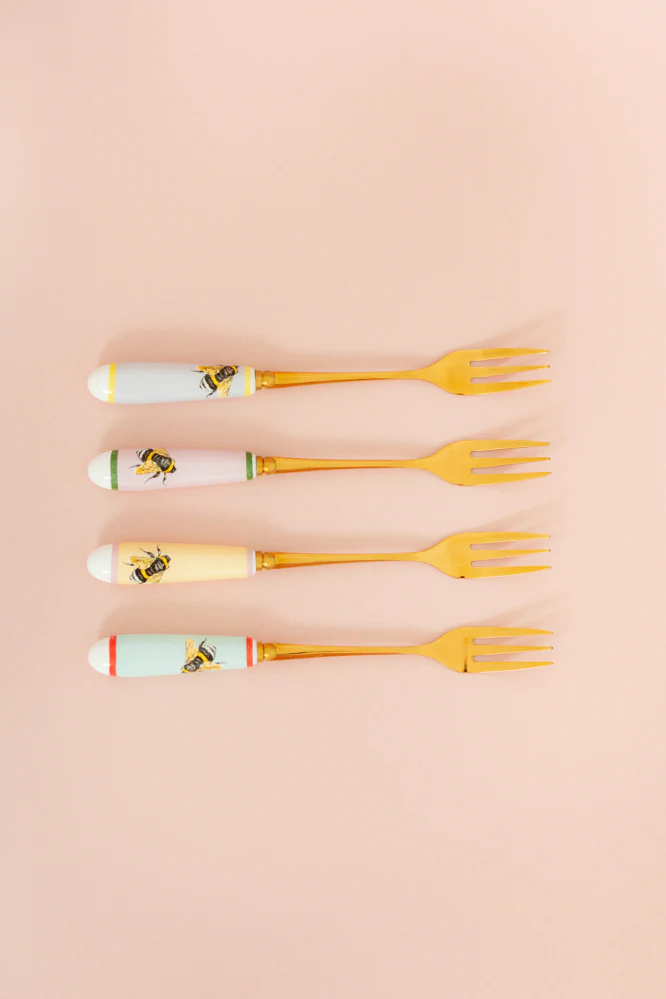 Yvonne Ellen Bee Cake Forks Set of 4