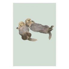 Ben Rothery Sea Otters Greeting Card