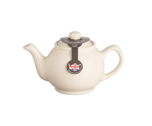 Matt Cream 2 Cup Teapot