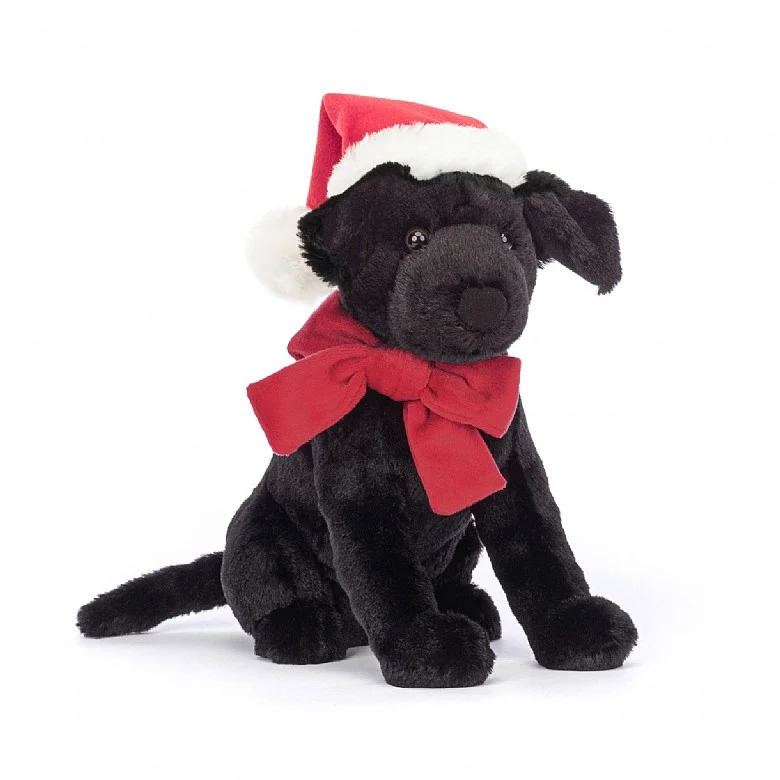 Jellycat Winter Warmer Pippa Black Labrador