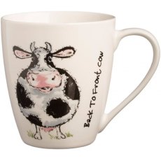 Back To Front Cow Fine China Mug