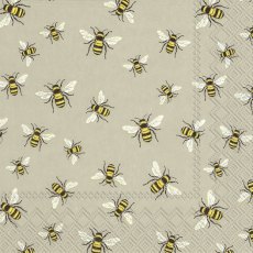 IHR Napkins Lovely Bees Linen