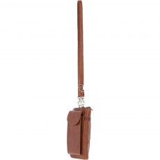 Ashwood Ladies Leather Phonebag/Purse Honey