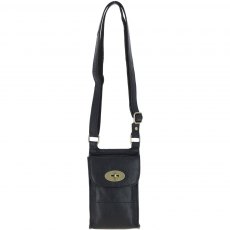 Ashwood Michigan Leather Crossbody Smart Phone Bag - Black