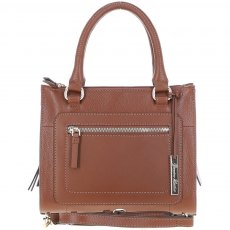 Ashwood Three Section Leather Tote Shoulder Bag - Tan