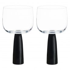 Anton Studio Designs Oslo Gin Glasses Black Set of 2