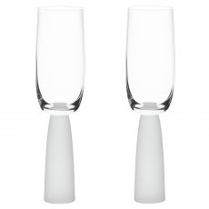 Anton Studio Designs Oslo Champagne Flutes Frost Set of 2