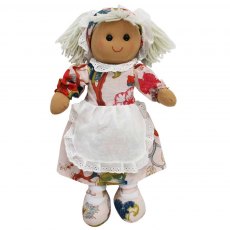Powell Craft Rag Doll with Pink Exotic Flower Dress
