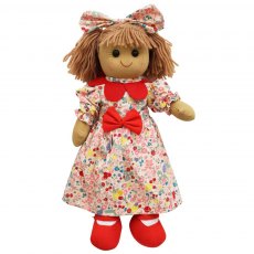 Powell Craft Rag Doll with Printed Dress & Petal Collar