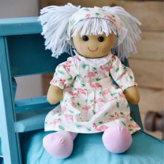 Powell Craft Rag Doll with Flamingo Dress