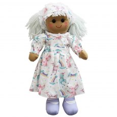 Powell Craft Rag Doll with Unicorn Dress