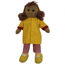 Powell Craft Rag Doll with Yellow Raincoat