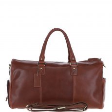 Ashwood Large Leather Holdall Chestnut