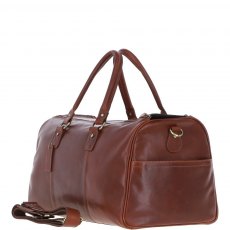 Ashwood Large Leather Holdall Chestnut