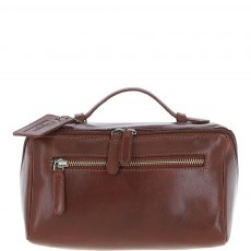 Ashwood Leather Washbag Chestnut