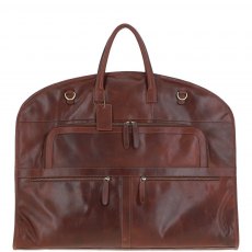 Ashwood Leather Garment Bag Chestnut