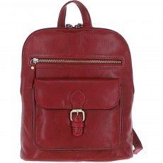 Ashwood Leather Small Vintage Leather Backpack - Red