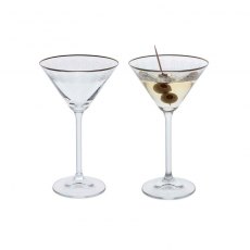 Dartington Crystal Gatsby Martini Set of 2
