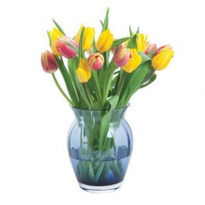 Dartington Crystal Florabundance Colours Tulip Vase Ink Blue