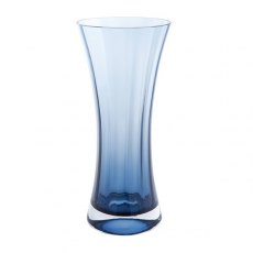 Dartington Crystal Florabundance Colours Carnation Vase Ink Blue