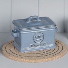 T&G Pride Of Place Butter Dish Blue