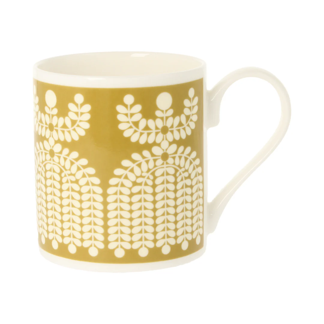 Orla Kiely Folk Girl Ochre Mug