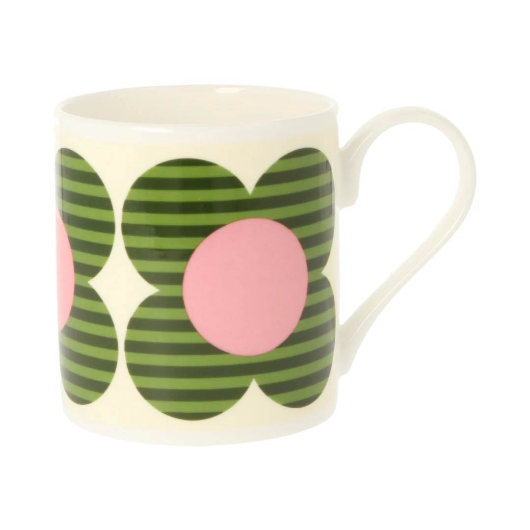 Orla Kiely Striped Flower Green Mug 300ml