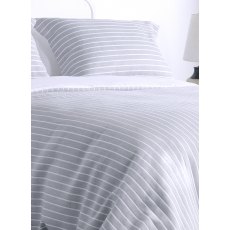 Design Port Stripe Silver Duvet Cover Set