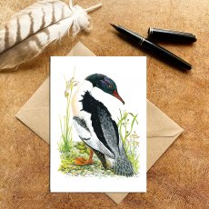 Wildlife by Mouse Male Goosander Card