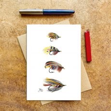 Wildlife by Mouse Salmon Flies 2 Card