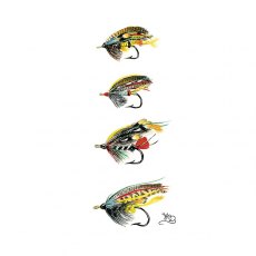 Wildlife by Mouse Salmon Flies 3 Card