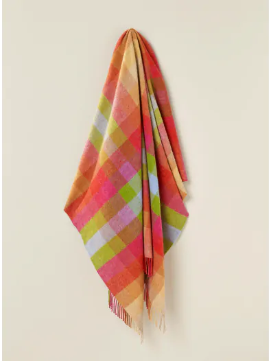 Portmeirion Trinity Shetland Wool Throw - Sunshine