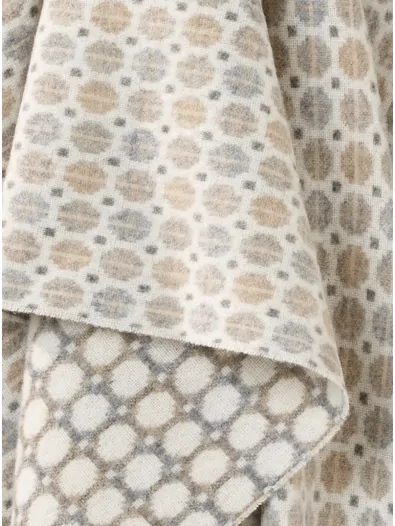 Portmeirion Belvedere Merino Wool Throw - Natural