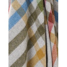 Portmeirion Dorlan Merino Wool Throw - Grey/Multi