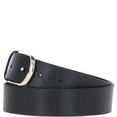 Ashwood Leather Ladies Leather Belt 3.5cm Black