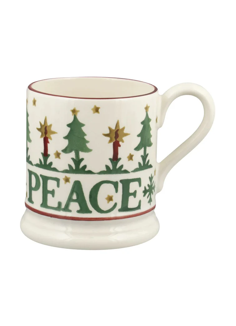 Emma Bridgewater Christmas Joy Set of 2 1/2 Pint Mugs Boxed