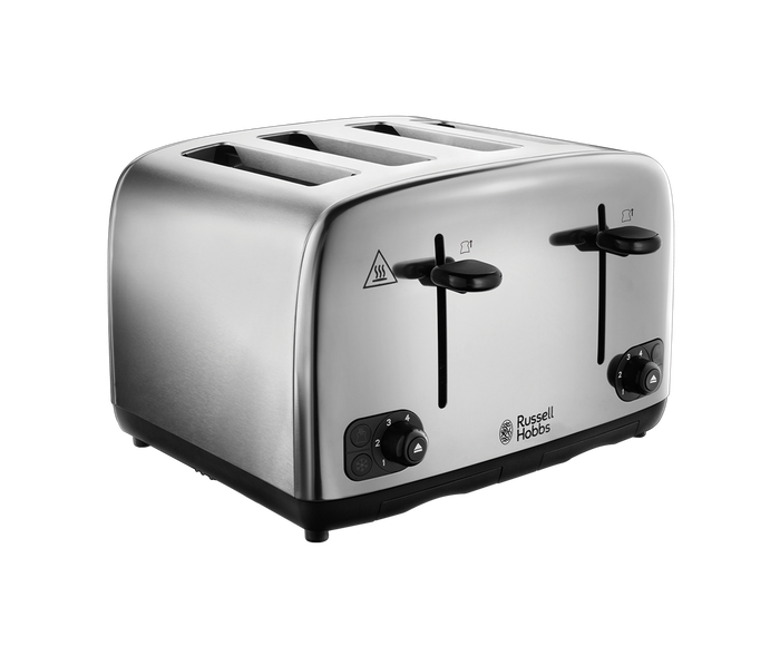 Russell Hobbs Adventure Stainless Steel 4 Slice Toaster