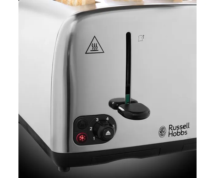 Russell Hobbs Adventure Stainless Steel 4 Slice Toaster