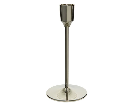 Brass Candleholder - Silver