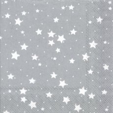 IHR Napkins Stella Di Natale Silver