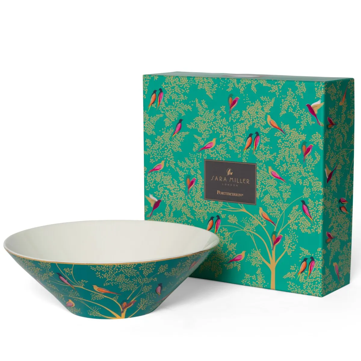 Sara Miller Chelsea Large Salad Bowl - Green