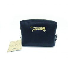 Danielle Creations Black Leopard Boxy Cosmetic Bag