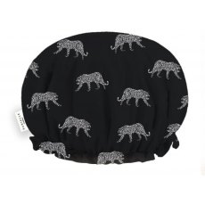 Danielle Creations Black Leopard Shower Cap