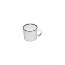 Living Nostalgia Enamel Mug White/Grey