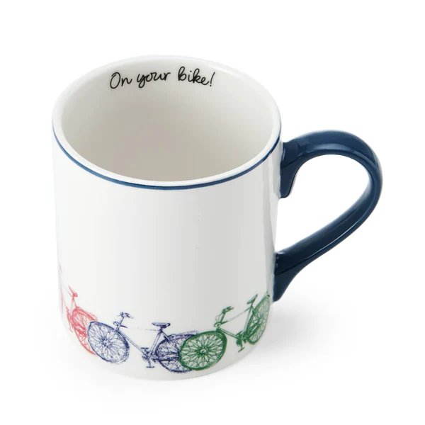 Mikasa Bike Straight-Sided Porcelain Mug 280ml