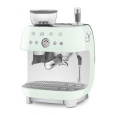 SMEG Espresso Coffee Machine With Grinder - Pastel Green