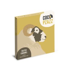 Coco Pzazz x Fiddy & Mabel Salted Caramel Milk Chocolate Bar 80g